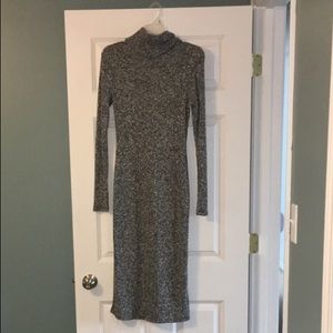 Grey midi turtleneck dress from Francesca's!
